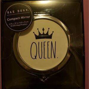 New Rae Dunn Compact Mirror- Queen